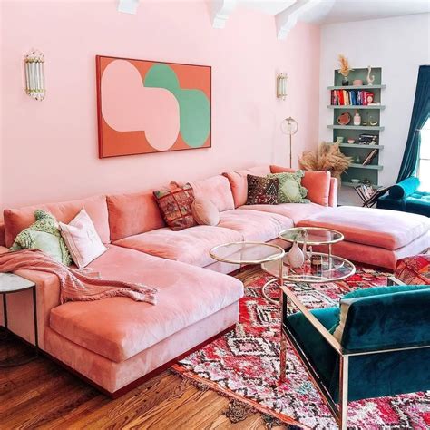 Pink Couch Living Room