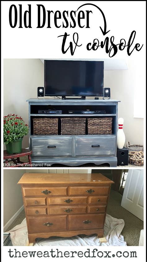 Turn An Old Dresser Into A Tv Stand With These Few Steps The