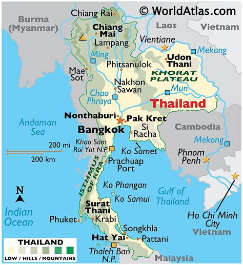 Mapas De Tailandia Atlas Del Mundo