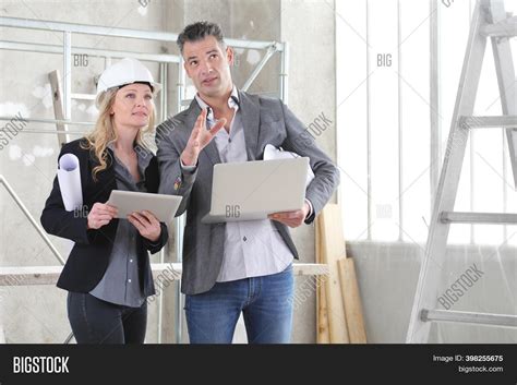 Man Woman Architects Image And Photo Free Trial Bigstock