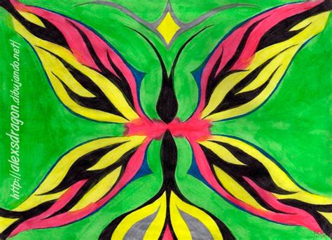 mariposa abstracta por alexsdragon dibujando