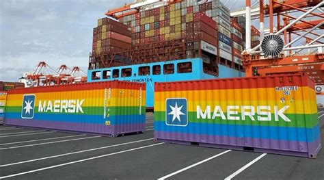 Maersk Rainbow Containers Celebrating Diversity Welcomed In The