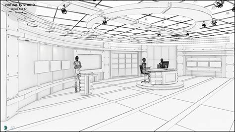 Virtual Tv Studio News Sets Collection 5 Preview 3docean Design
