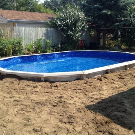 16 X 24 Above Ground Pool Sunk Into Backyard Ryobi Nation Projects