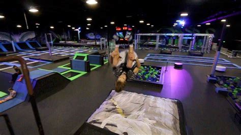 Overnight At Worlds Biggest Trampoline Park Youtube
