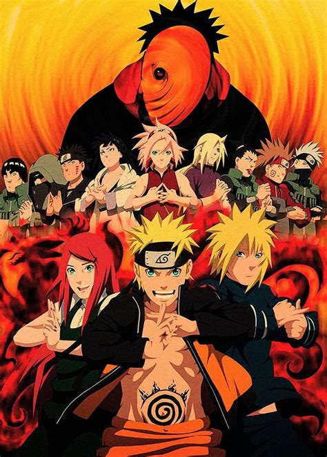 Naruto Anime And Manga Poster Print Metal Posters Displate Naruto
