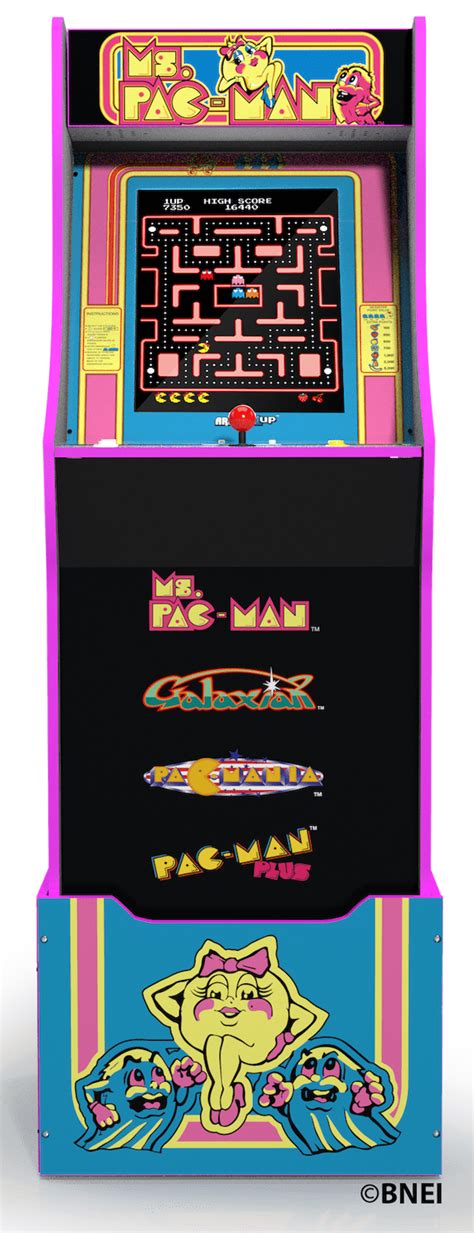 Arcade Up Ms Pacman Arcade Machine With Riser Walmart Com