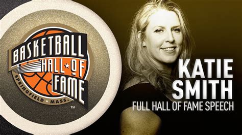 Katie Smith Hall Of Fame Induction Speech Youtube