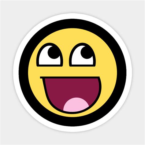 Awesome Smiley Happy Face Sticker Teepublic