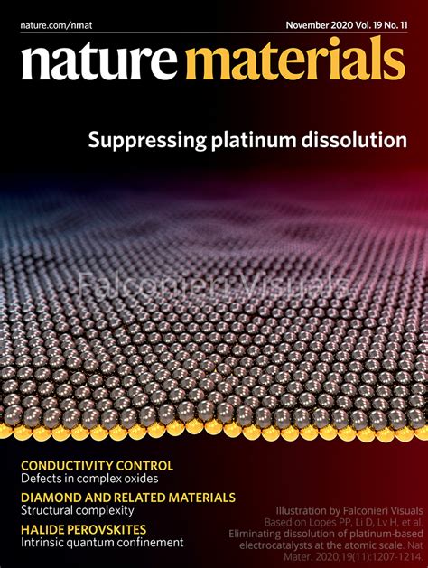 Platinum Gold Catalyst Nature Materials Journal Cover Falconieri