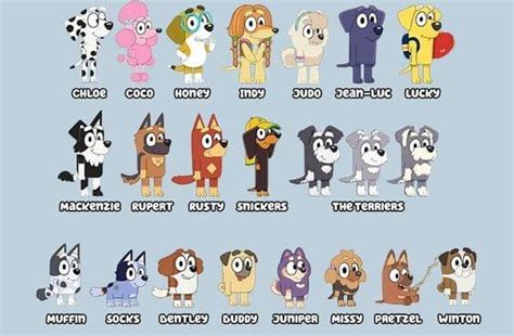 50 Bluey Character Names Pettime