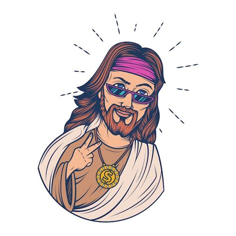 Vector Cartoon Illustration Of Jesus Vector Premium Download
