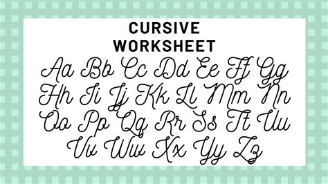 The feedback can range from guidance to praise, thus allowing for both parties to engage in discussion regarding what's working and what isn't. Cursive Writing The Alphabet | AlphabetWorksheetsFree.com
