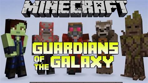 Minecraft Xbox 360 Guardians Of The Galaxy Skin Pack Showcase And