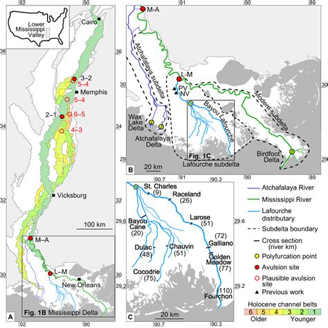 Mississippi River Delta Diagram