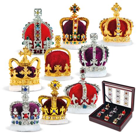The British Coronation Crowns Set Kings And Queens Royal Windsor Mint