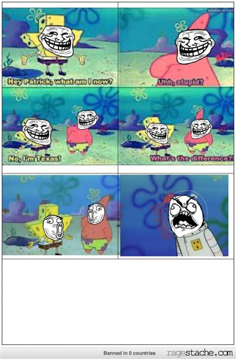 Spongbob And Patrick Trolling Funny Images Rage Comics Spongebob