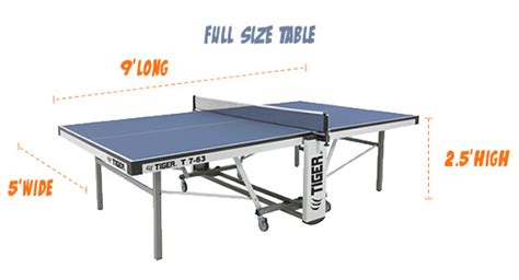 The length of the table is. Ping Pong Table Sizes-Size of Ping Pong Table-Ping Pong Room