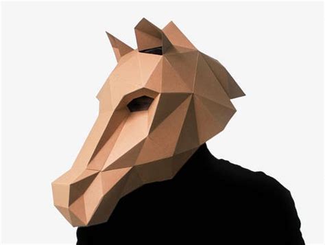 Horse Mask Diy Printable Stallion Mask Instant Pdf Download Printable