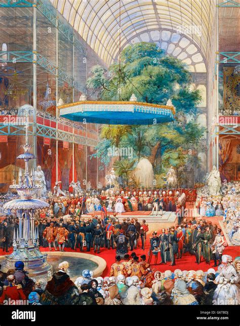 Great Exhibition 1851 The Opening Of The Great Exhibition Of 1851 By