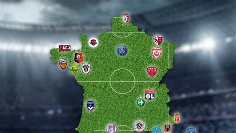 Football Ligue 1 Le Calendrier 2016 17 Sur Notre Carte Interactive