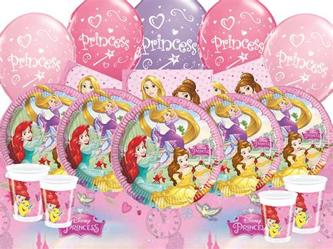 Disney Princess Party Pack Kits Tableware Girls Birthday Supplies