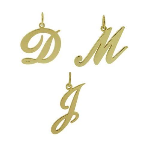 Gold Initial Letter 9ct Gold Plated On Silver Any Initial Etsy Uk