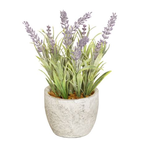 Artificial Lavender House Plant In Pot 24cm Southwood Garden Centre