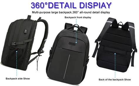 Extra Large Backpack For Men 50lwater Resistant 17inch Travel Laptop