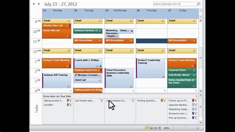 How others view your calendar is dependent on the information that you choose to share with them. Microsoft Outlook: Viewing Tasks with Calendar ...