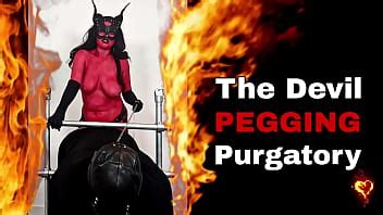 Devil Pegging Purgatory Satan Cosplay Nude Hardcore Rough Pegging Bondage Bdsm Miss Raven