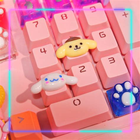 Sanrio Characters Artisan Kawaii Keycaps For Mechanical Keyboard