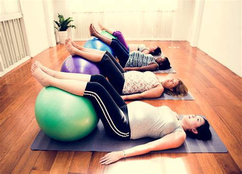 Pregnant Woman In Yoga Class Pilates Plus Physiotherapy Edinburgh