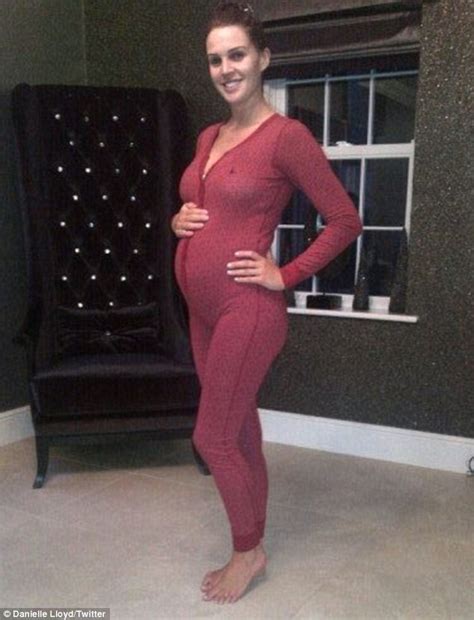 Pregnant Danielle Ohara Trades Her Glamorous Gowns For A Onesie During