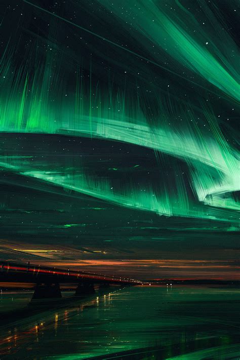 640x960 Northern Lights Artistic Iphone 4 Iphone 4s Hd 4k