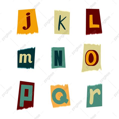 130 Newspaper And Magazine Cutout Letters Png Transparent Onlygfx Com