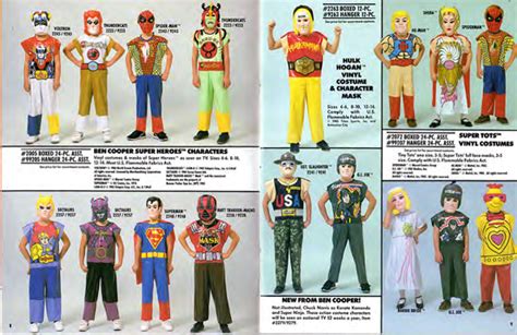 1986 Ben Cooper Costume Catalog Mego Talk