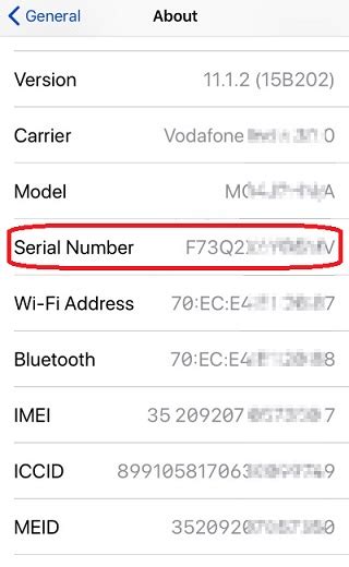 What Is The Serial Number On My Phone