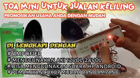 Toa Mini Untuk Jualan Kelilingserba Guna Fleco Yc 820 Youtube