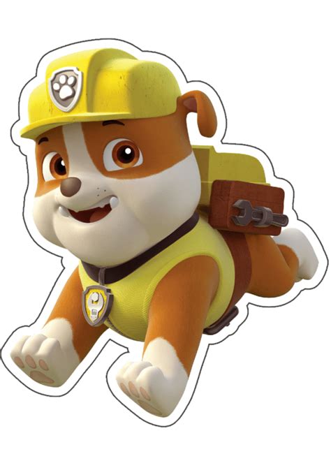 Imagenes Paw Patrol Png Toppers El Taller De Hector Patrulha Canina Rubble Decora O