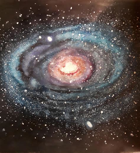 Painted One Of Many Depictions Of The Milky Way I Found Online Hope