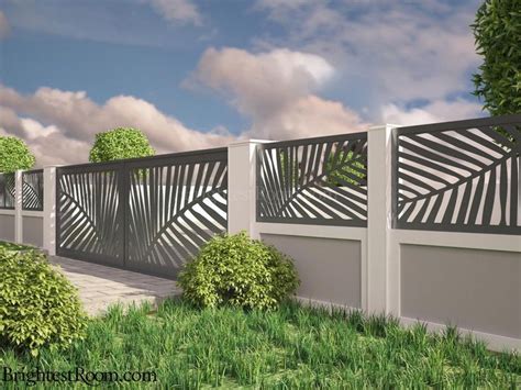 Beautiful Matching Gate And Boundary Wall Design Asindustries