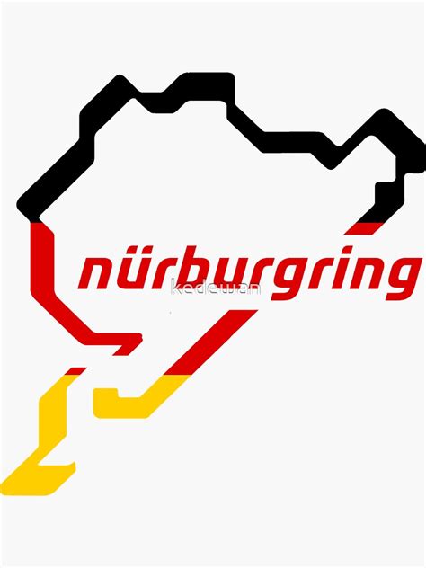 Nurburgring Sticker By Kedewan Redbubble