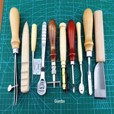 Hand Made Leather Stamping Tools Set Leathercraft Tool Kit Etsy