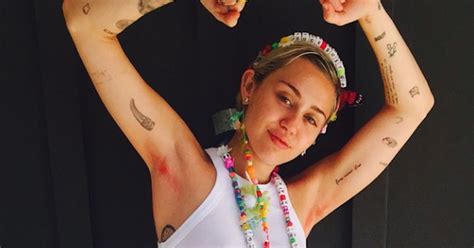 Miley Cyrus Dyes Armpit Hair Pink And Continues To Be A Body Hair Bamf