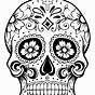 Dia De Los Muertos Skull Coloring Page
