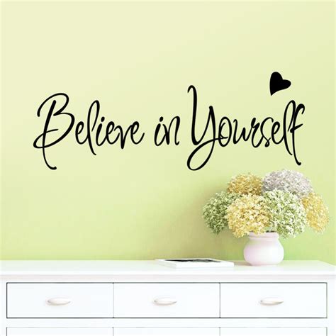 Book quotes as art prints, framed art and canvas from your favourite books and authors to inspire, motivate and make you smile. Inspirational Quotes Believe In Yourself Wall Sticker ...