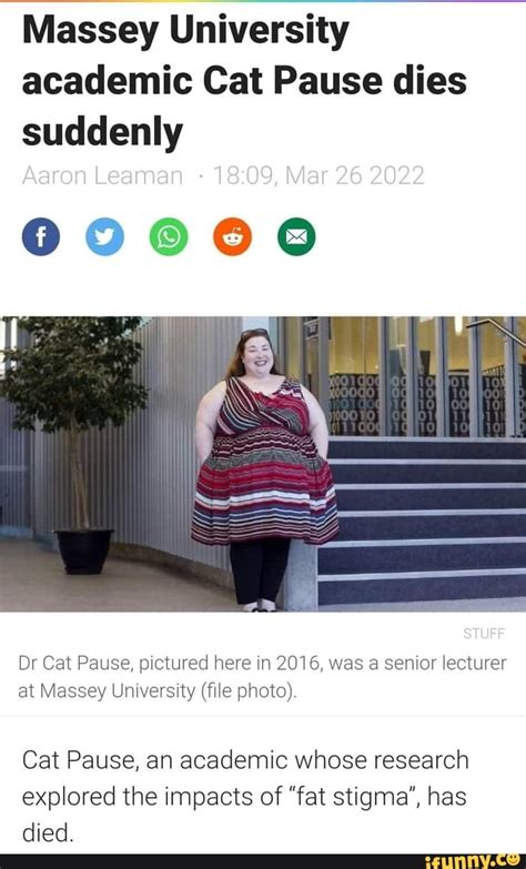 Massey University Academic Cat Pause Dies Suddenly Aaron Leaman Mar 26 2022 Stuff Dr Cat Pause