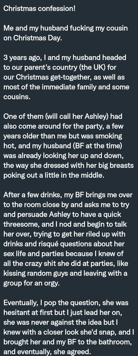 Pervconfession On Twitter She Had A Threesome With Her Husband And Her Cousin