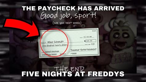 The Paycheck Has Arrived Five Nights At Freddys Part 6 Youtube